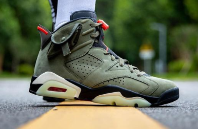 莆田aj6鬼脸 Travis Scott x Air Jordan 6军绿口袋鬼脸